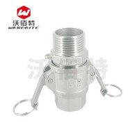 304不銹鋼 快速接頭 F+D型公母卡套式內(nèi)外絲螺紋直通水管油管快接頭