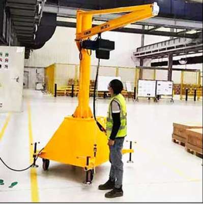 小型250KG電動葫蘆折臂吊 360°旋轉(zhuǎn)折臂式懸臂吊起重機(jī)