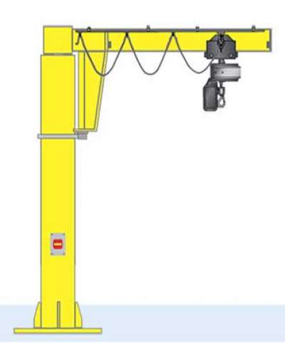 小型250KG電動葫蘆折臂吊 360°旋轉(zhuǎn)折臂式懸臂吊起重機(jī)