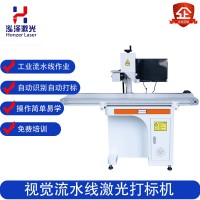 視覺(jué)激光打標(biāo)機(jī)自動(dòng)識(shí)別定位流水線作業(yè)