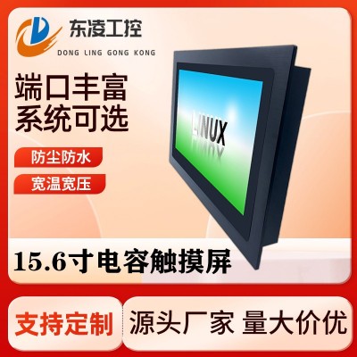 電容觸摸屏嵌入式15.6寸工業(yè)一體機w