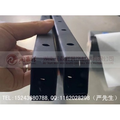 鋁方管龍骨廠家/鋁圓管龍骨/黑色沖